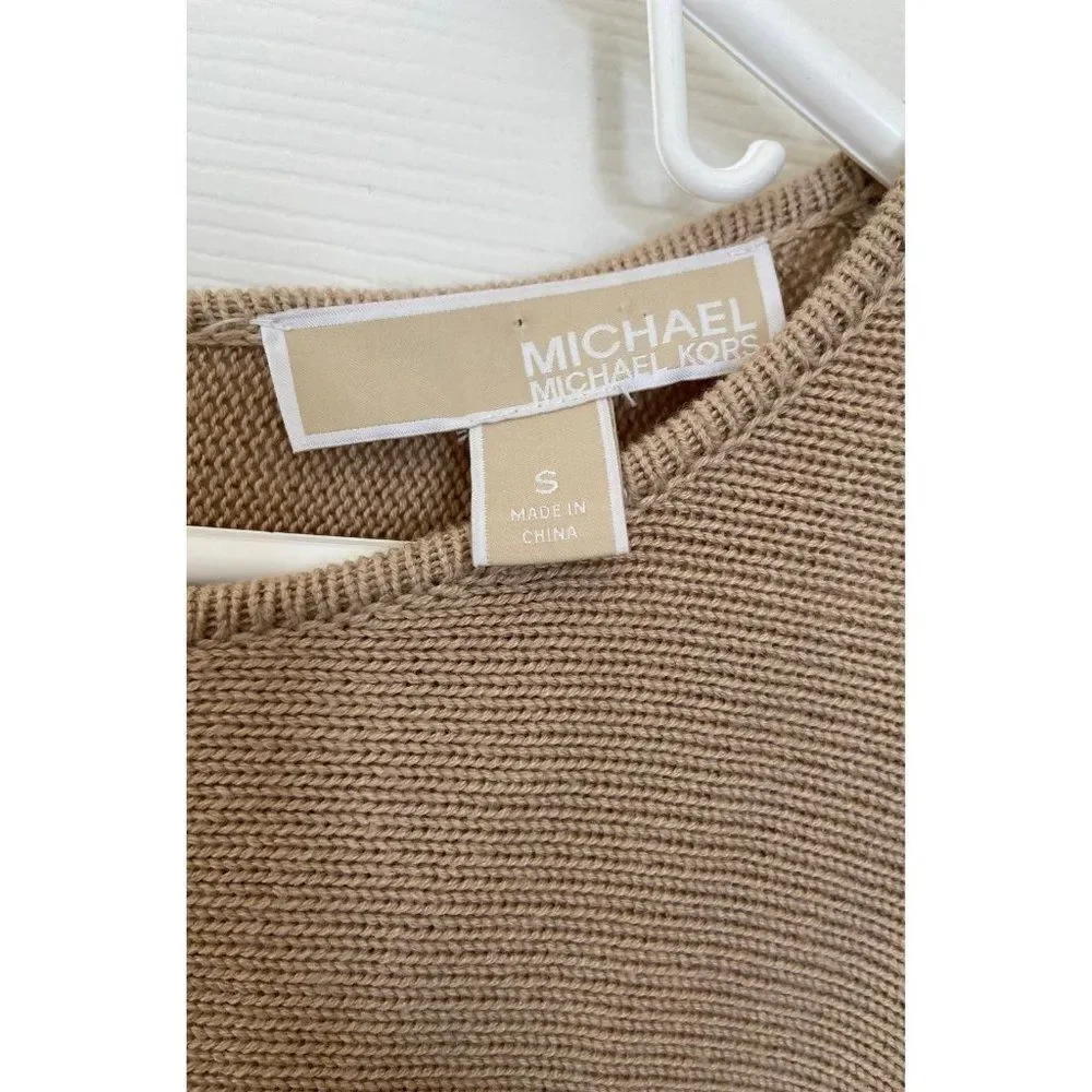 Michael Kors long tan sweater